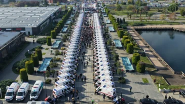 Samsun’da 100 ambulans hizmete alındı