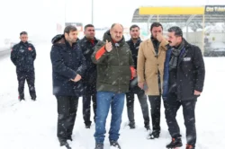 Şanlıurfa’da başkan Gülpınar karla mücadele çalışmalarını yerinde yönetti