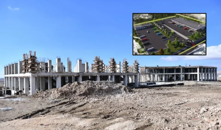 Van’da yeni otobüs terminali inşaatı sürüyor