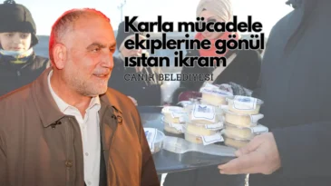 Canik’te personel ve mahalle sakinlerine ‘sıcak’ ikram