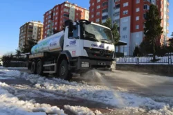 Canik’te karla etkin mücadele