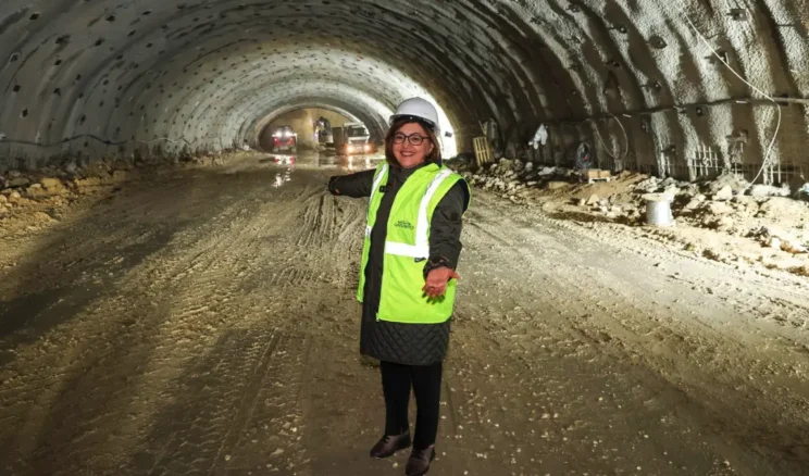 Gaziantep’te Dülük-OSB Tüneli hızla yükseliyor