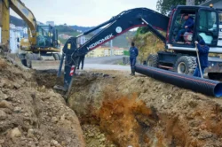 Giresun’da altyapı çalışmaları sürüyor