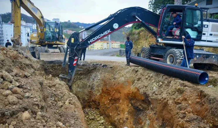 Giresun’da altyapı çalışmaları sürüyor