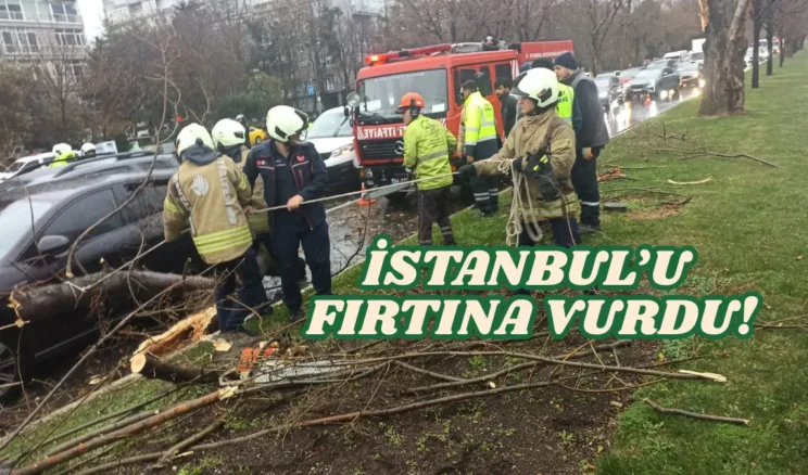 İstanbul’da fırtına etkisini artırıyor