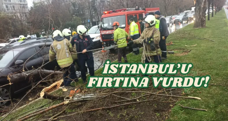İstanbul’da fırtına etkisini artırıyor