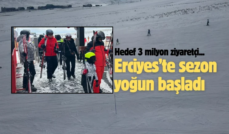 Erciyes Kayak Merkezi’nde sezonun hedefi: 3 milyon ziyaretçi!