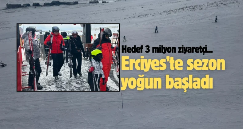 Erciyes Kayak Merkezi’nde sezonun hedefi: 3 milyon ziyaretçi!