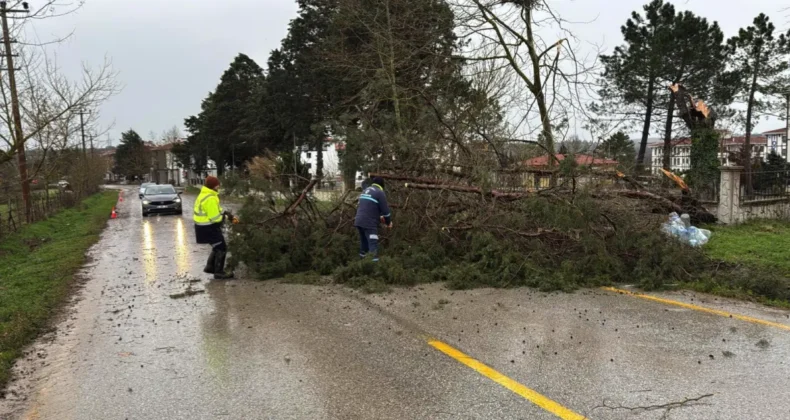 Kocaeli’de ekipler şiddetli lodosa karşı teyakkuzda