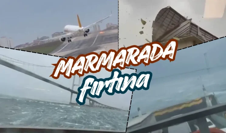 Marmara’da fırtına hayatı olumsuz etkiledi
