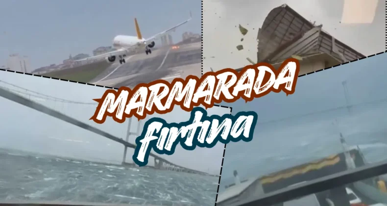 Marmara’da fırtına hayatı olumsuz etkiledi