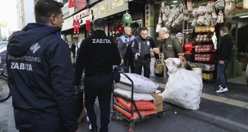 Mersin’de kaldırım işgaline sıkı denetim
