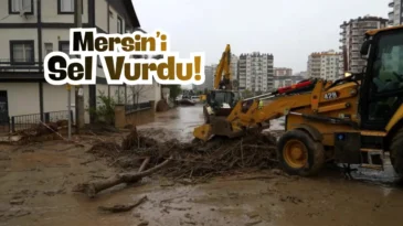 Mersin’de sel felaketinin ardından temizlik çalışmaları başladı