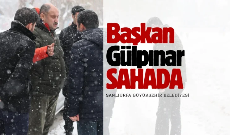 Şanlıurfa’da tarihin en büyük kar yağışıyla mücadele edildi