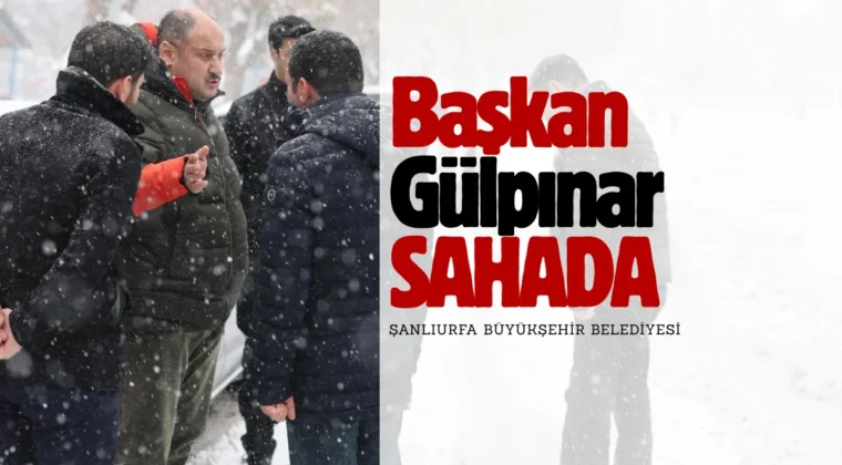 Şanlıurfa’da tarihin en büyük kar yağışıyla mücadele edildi