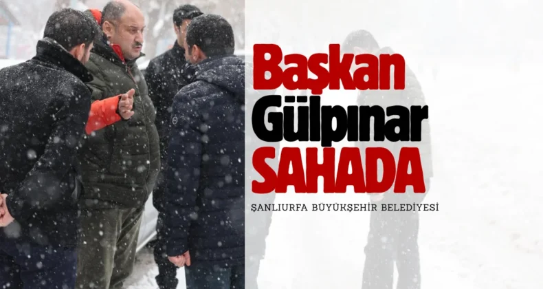 Şanlıurfa’da tarihin en büyük kar yağışıyla mücadele edildi