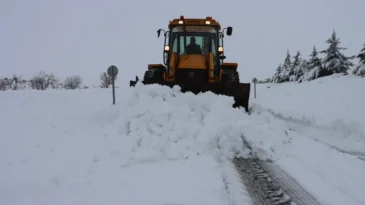 Şanlıurfa’da karla mücadele çalışmaları sürüyor