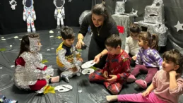 Sincan Belediyesi Bebek Kütüphanesi’nde minikler uzayla tanıştı