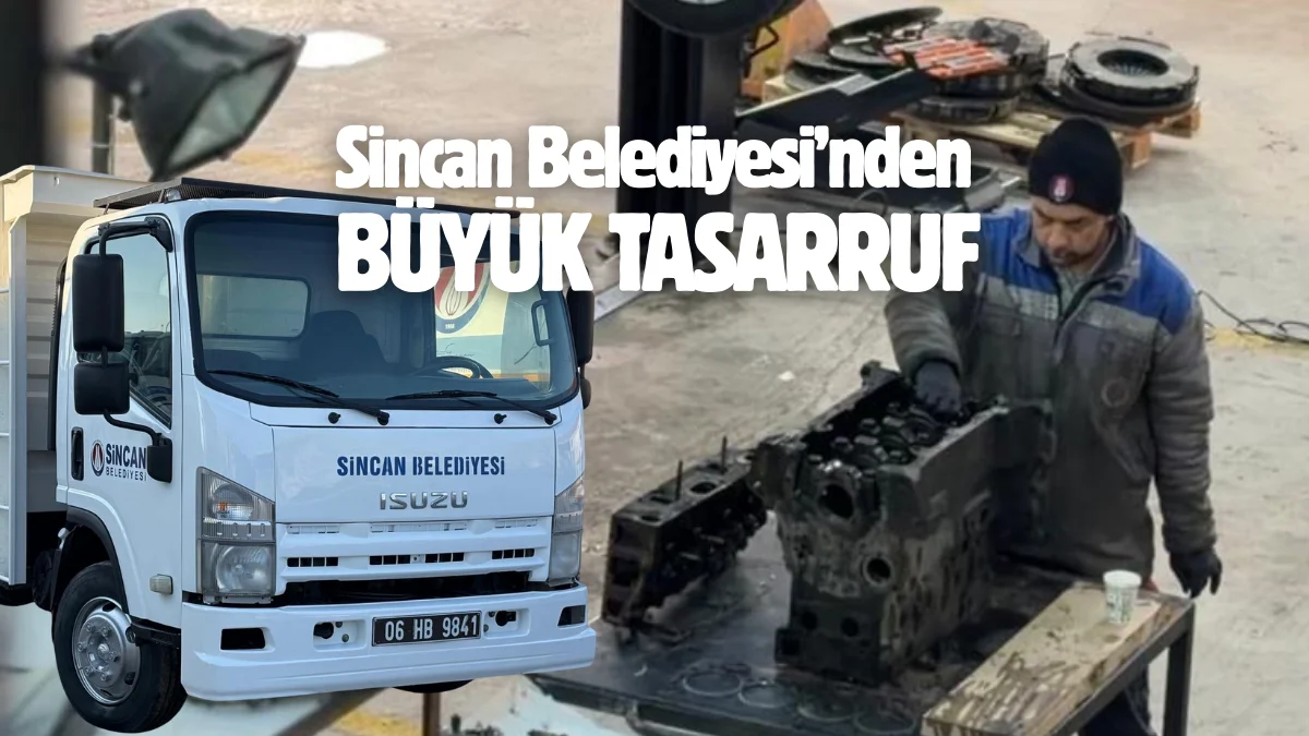 Sincan Belediyesi, araç kiralama hizmeti almayı bırakarak kendi envanterindeki araçların
