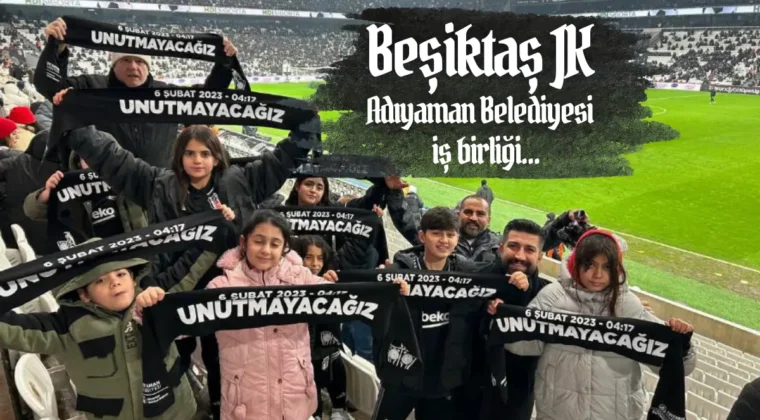 Adıyamanlı depremzede çocuklar Beşiktaş’a misafir oldu