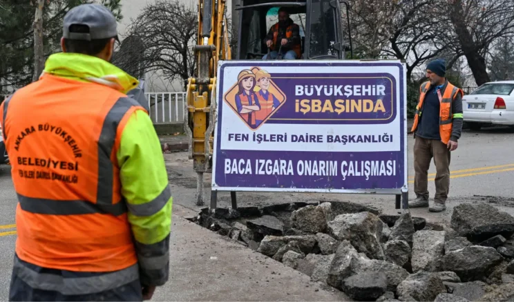 Ankara’da 50 bin rögar ve yağmur suyu ızgarası tamir edilecek