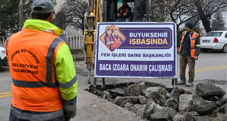 Ankara’da 50 bin rögar ve yağmur suyu ızgarası tamir edilecek