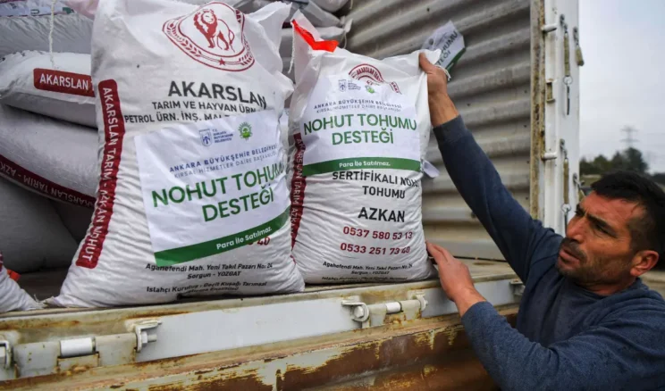 Ankara’da üreticiye 1 milyon 500 bin kilogram nohut tohumu desteği