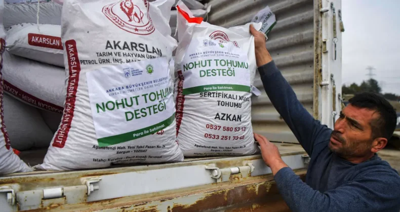 Ankara’da üreticiye 1 milyon 500 bin kilogram nohut tohumu desteği