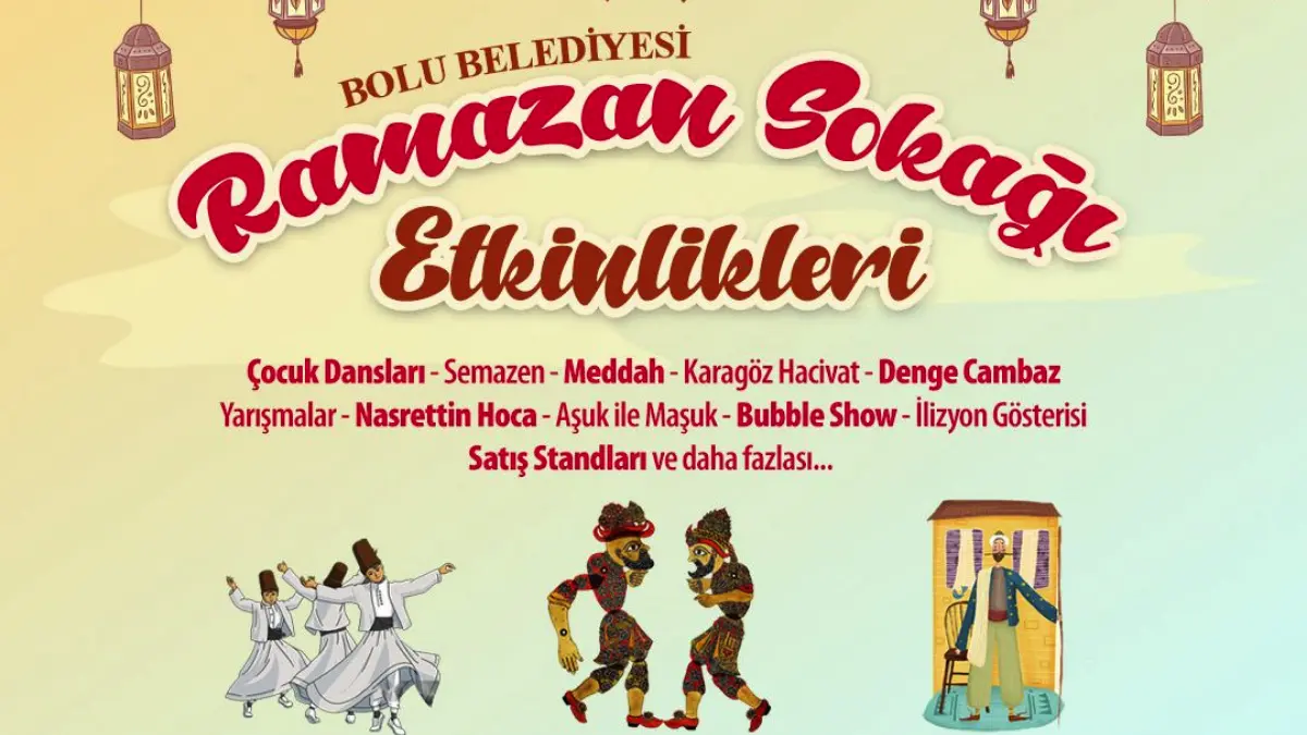 Bolu Belediyesi, Ramazan etkinliklerinin bu hafta olumsuz hava şartları nedeniyle