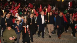 Canik’te ramazanın gelişi fener alayı ile karşılandı