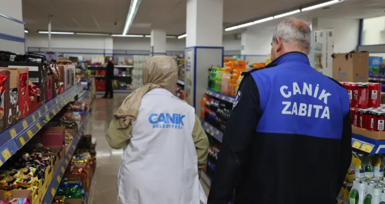 Canik’te ramazan denetimi: Marketler mercek altında