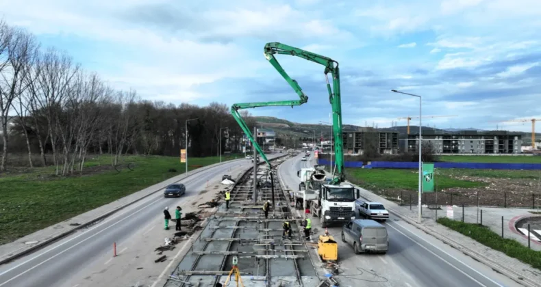 Kocaeli Kartepe Tramvay Hattı’nda çalışmalar sürüyor
