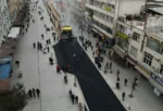 Şanlıurfa Divanyolu Yayalaştırma Projesi’nde asfalt serimi başladı