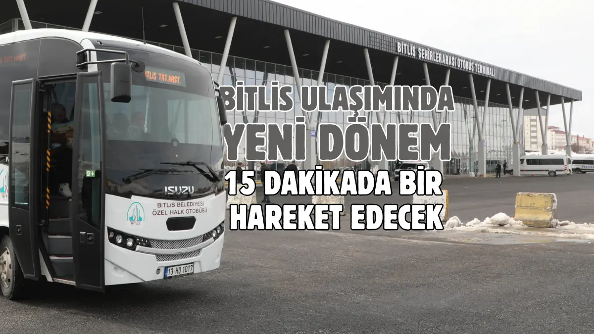 Bitlis’te şehir içi ulaşımında kullanılan otobüs hatları, yeni düzenlemeyle birlikte