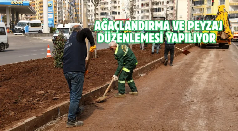 Diyarbakır’da Selahattin Eyyubi Bulvarı yenileniyor