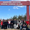 Edirne’de hayvanseverler yeni kurulan barınağı inceledi
