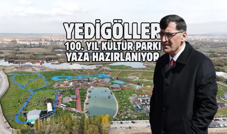 Kütahya’da mavi ve yeşilin buluştuğu parkta yaz hazırlığı