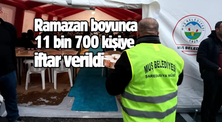 Muş’ta Ramazan’ın bereketi iftar sofralarında taçlandı