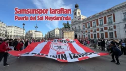 Samsunspor taraftarı İspanya’da temsilcimizi yalnız bırakmadı