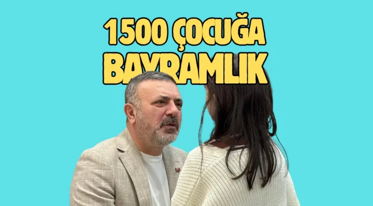 Sincan’da bin 500 çocuğa, seçtiği bayramlık hediye edildi