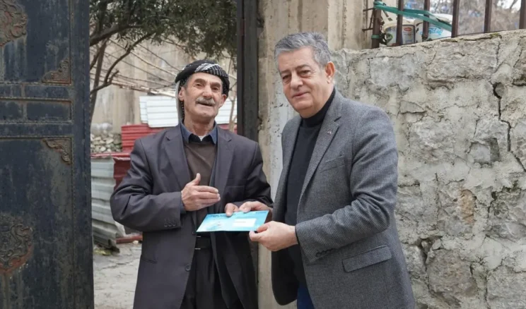 Şırnak’ta Başkan Yarka, sosyal kart dağıtımına katıldı