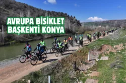 Konya’da pedallar tarihe ve doğaya döndü