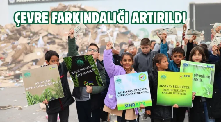 Aksaray’da minikler sıfır atık bilincini yerinde kazandı