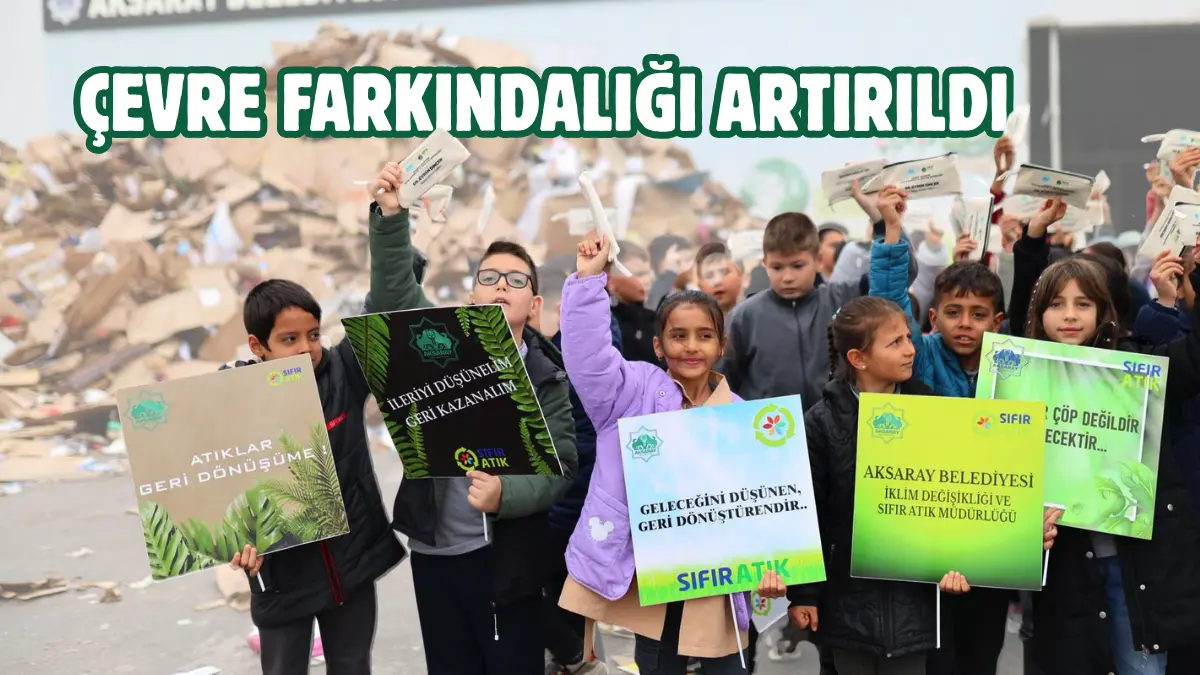 Uluslararası Sıfır Atık Günü kapsamında Mustafa Yazıcı İlkokulu öğrencileri Aksaray
