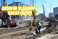 Aydın’da Yeni Dörtyol Köprülü Kavşağı’nda çalışmalar sürüyor