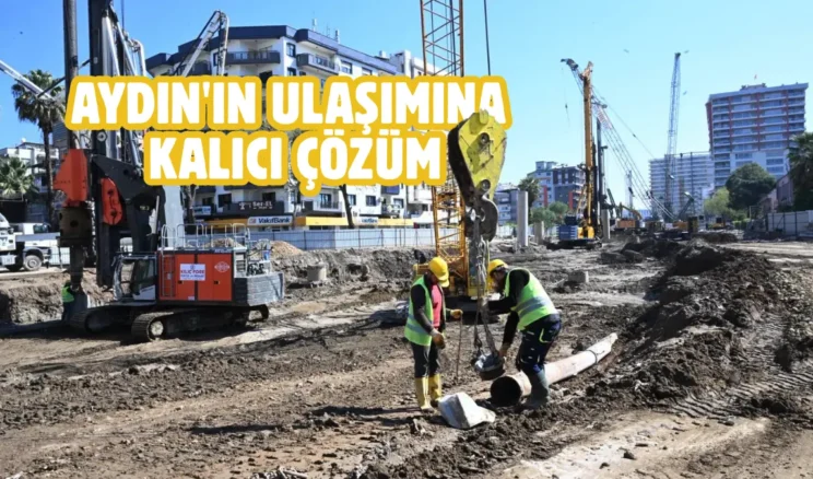 Aydın’da Yeni Dörtyol Köprülü Kavşağı’nda çalışmalar sürüyor