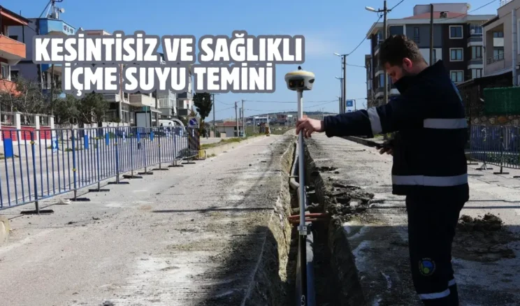 Balıkesir Bandırma’da içme suyu hattı yenileniyor