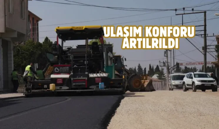 Balıkesir’de Buğdaylı yolu güvenli hale getirildi