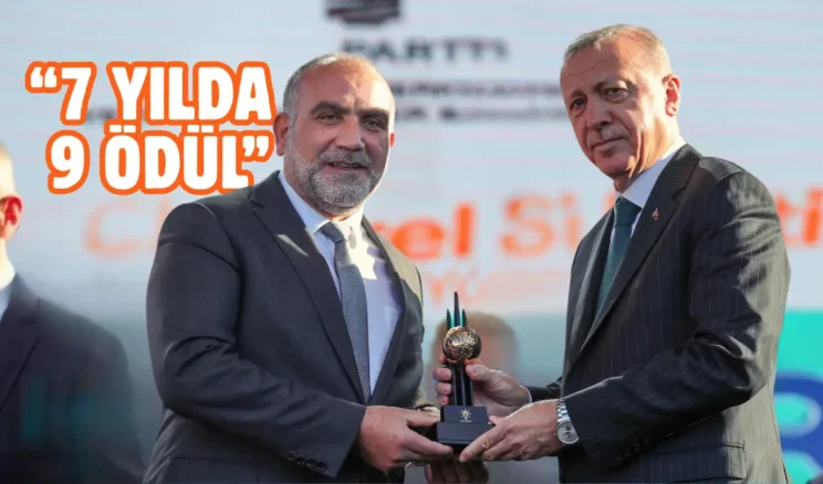 Canik Belediyesi’ne 9 ayrı ödül verildi