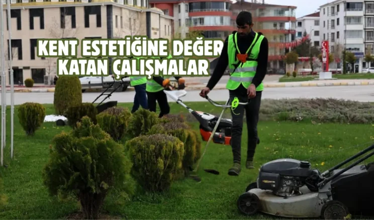 Elazığ ekipleri, yeşil alanlarda çalışmalarını sürdürüyor